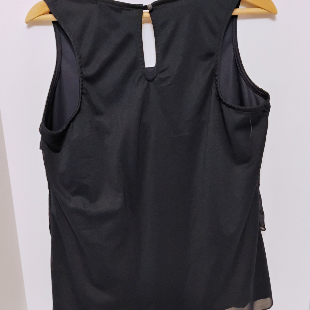 Maurices Navy Blue Asymmetrical Tiered Tank Top - Picture 2 of 2